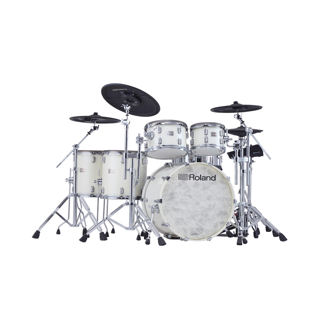 Roland VAD716 V-Drums Acoustic Design Electronic Drum Kit (Pearl White)