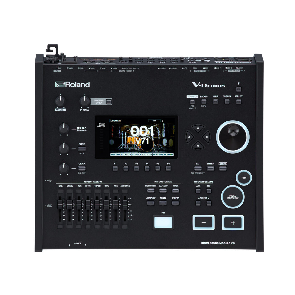 Roland VAD716 V-Drums Acoustic Design Electronic Drum Kit (Pearl White)