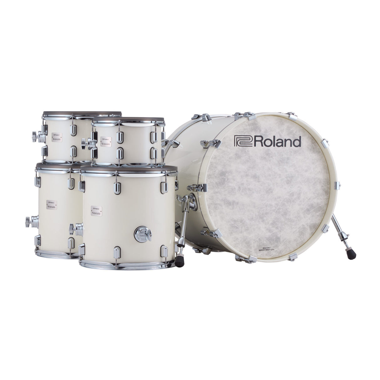 Roland VAD716 V-Drums Acoustic Design Electronic Drum Kit (Pearl White)