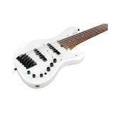 Ibanez MDM 6str Electric Bass with Alder Body and Gig Bag (Pearl White)