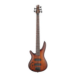Ibanez SR Standard 5-String Electric Bass (Left Handed, Mahogany Brown Burst)