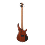 Ibanez SR Standard 5-String Electric Bass (Left Handed, Mahogany Brown Burst)