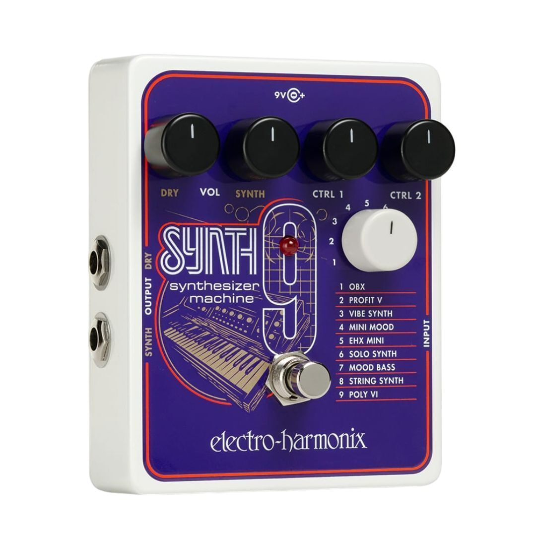 Electro-Harmonix Synth 9 Synthesizer Machine Effects Pedal With Power Supply