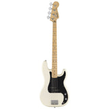 Fender Standard Precision Bass, Maple Fingerboard, Black Pickguard,Olympic White