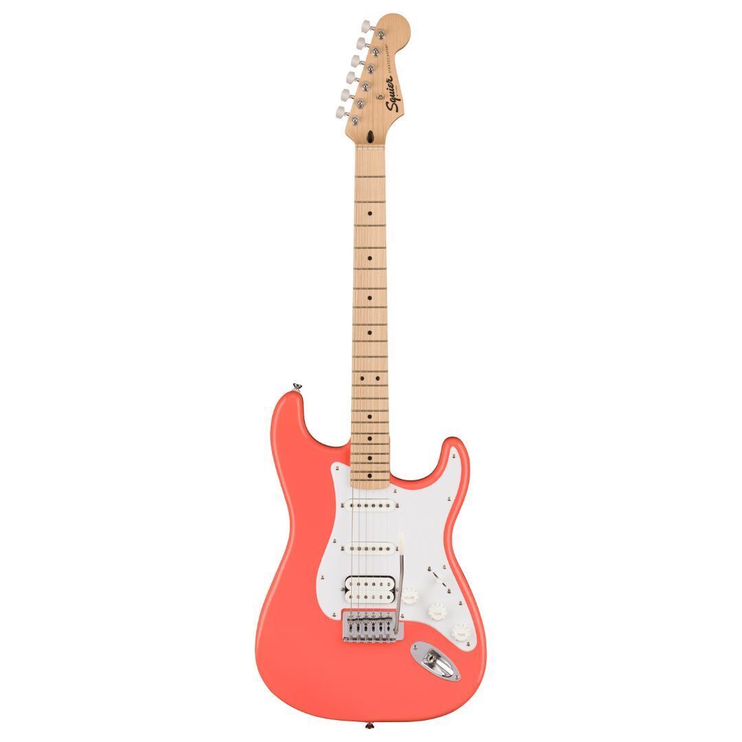 Fender Squier Sonic Stratocaster HSS Electric Guitar (Tahitian Coral)