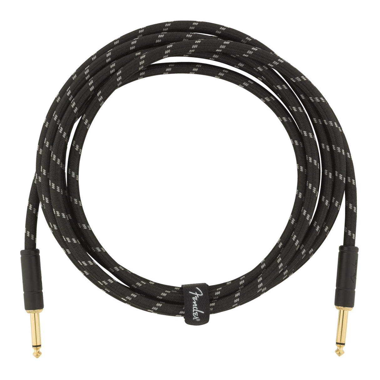 Fender Deluxe Series 10-Inch Instrument Cable (Black Tweed)