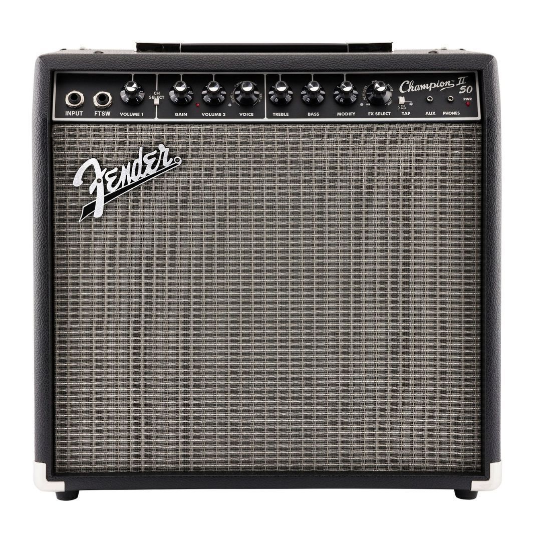 Fender Champion II 50 120V Digital Guitar Amplifier with 12-In Fender Special Design Speaker (Black)
