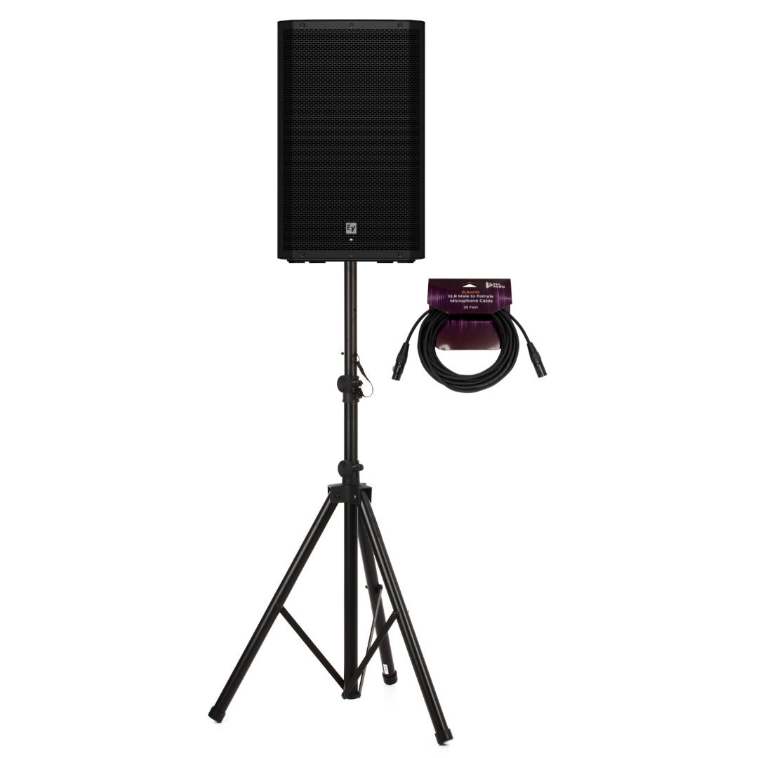 Electro Voice ZLX 15P G2 15 Inch 2 Way Powered Loudspeaker with Bluetooth Bundle (Open Box)