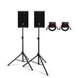 Electro Voice ZLX 8P G2 8 Inch 2 Way Powered Black 2 Pack Loudspeaker Bundle (Open Box)