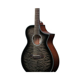 Ibanez AEWC16QA 6-String Acoustic-Electric Guitar (Transparent Black Sunburst)