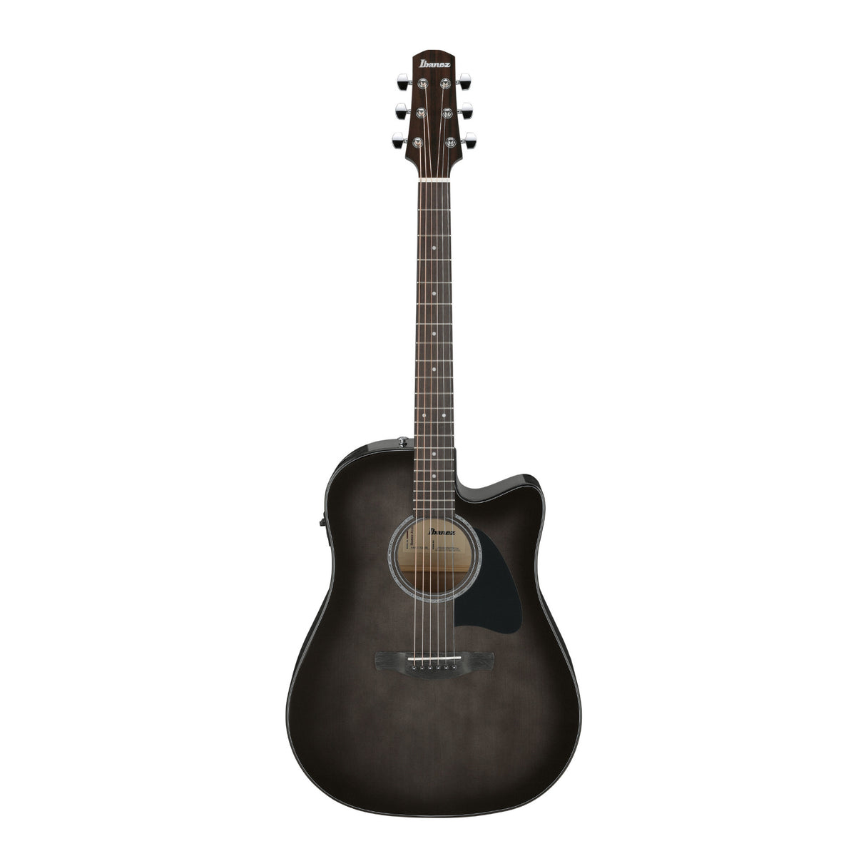 Ibanez AAD77CE Transparent Black Sunburst High Gloss Acoustic Electric Guitar