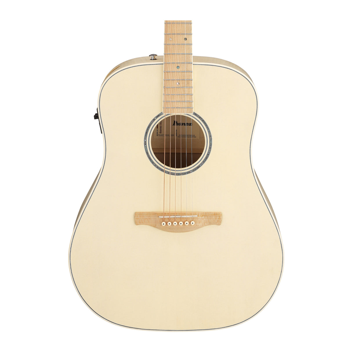 Ibanez AAD77M1E Open Pore Antique White Acoustic Electric Guitar