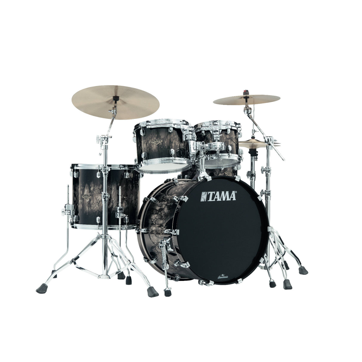TAMA Starclassic Walnut/Birch 4-Piece Drum Set Shell Pack with 22-Inch Bass Drum