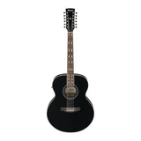 Ibanez AJ7012M1E Black High Gloss Acoustic Electric Guitar