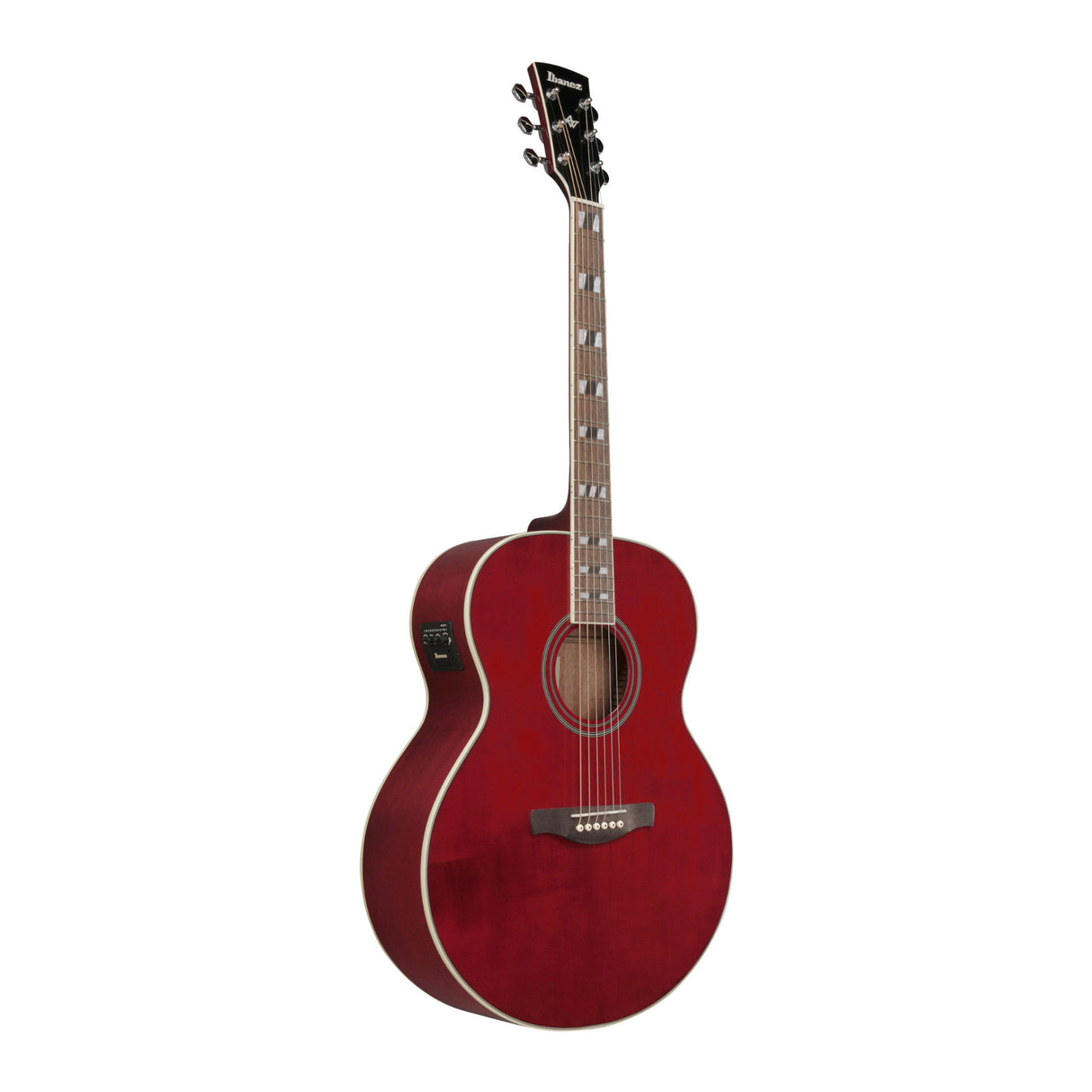 Ibanez AJ70M1E Wine Red High Gloss Acoustic Electric Guitar