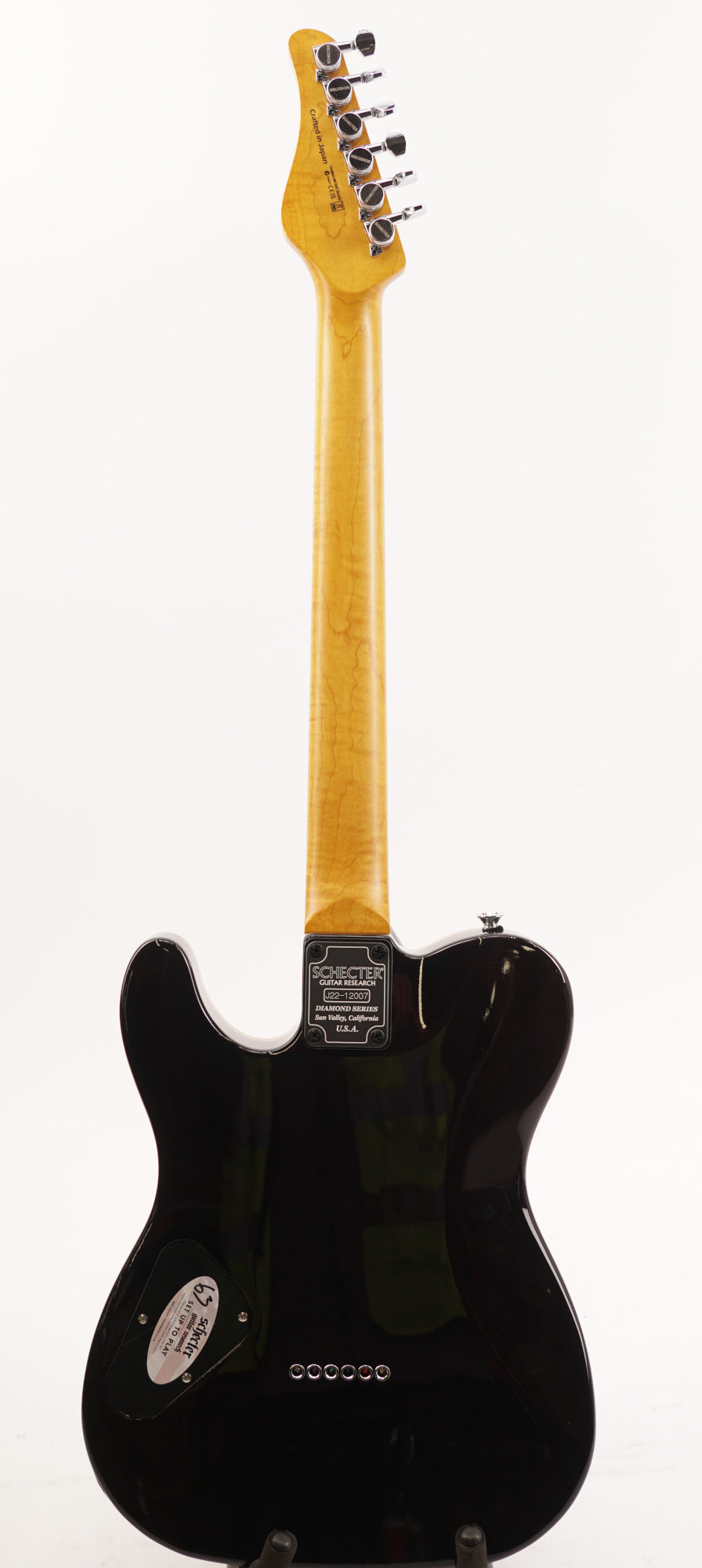 Schecter PT Classic Electric Guitar (Transparent Black Burst) (Used)