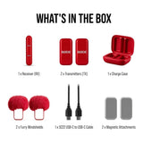 RODE Wireless Micro 2-Person Ultracompact Wireless Microphone System (Red)
