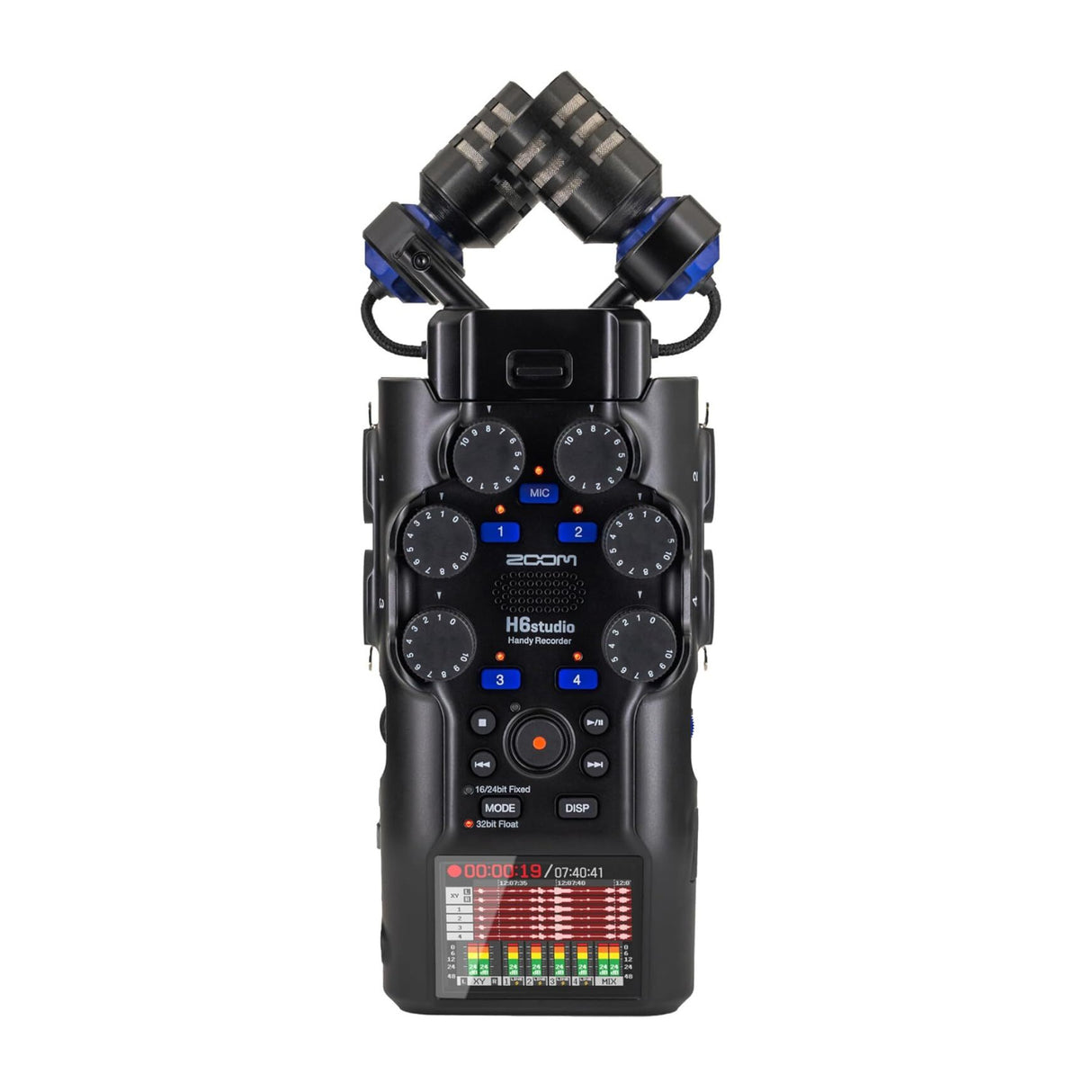 Zoom H6studio 8-Track 32-Bit Float Handy Recorder with XY Stereo Mics