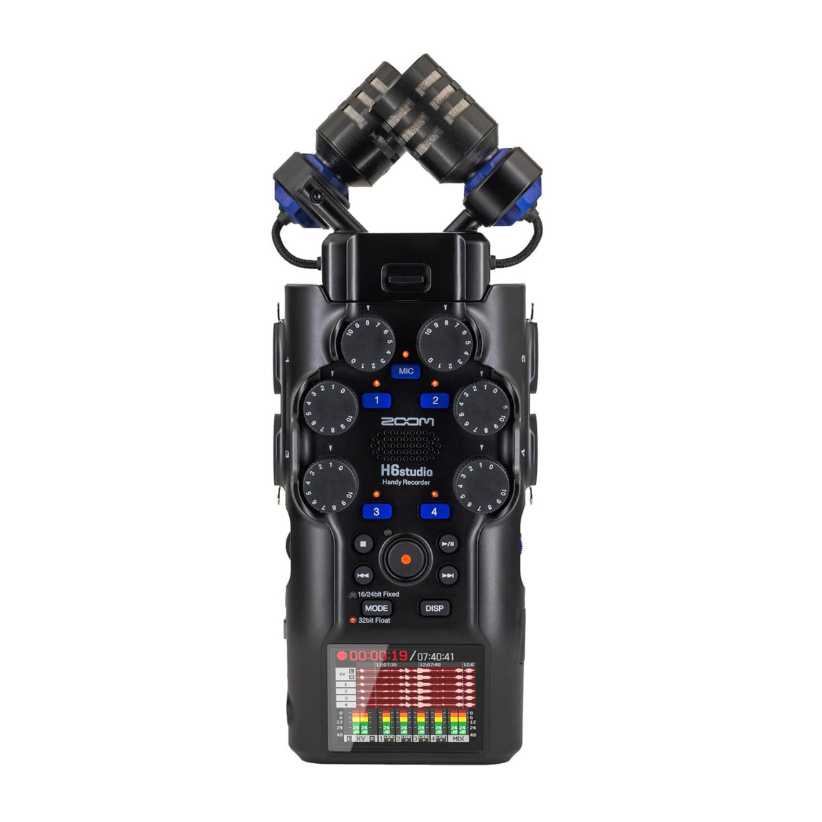 Zoom H6studio 8-Track 32-Bit Float Handy Recorder with XY Stereo Mics (Open Box)