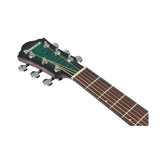 Ibanez AEWC16QA 6-String Acoustic-Electric Guitar (Transparent Emerald Burst)