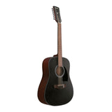 Ibanez PF5412 12-String Acoustic Guitar (Weathered Black Open Pore Top)