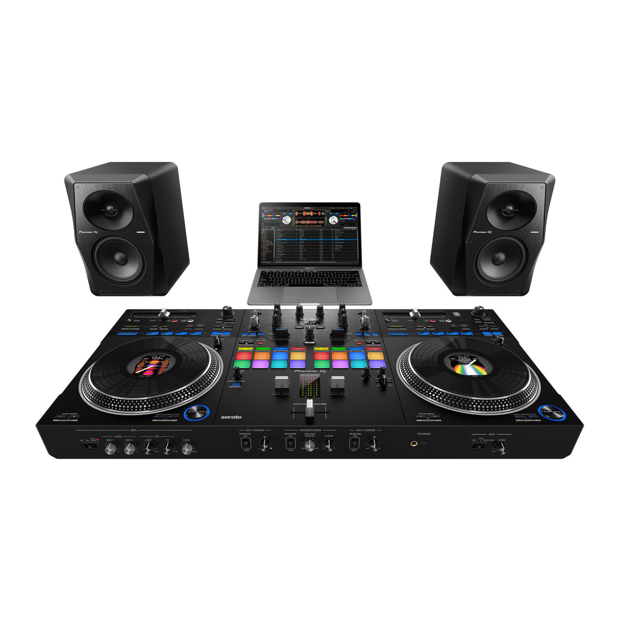 Pioneer DJ DDJ-REV7 2-Channel Rekordbox and Serato DJ Pro Controller (Black)