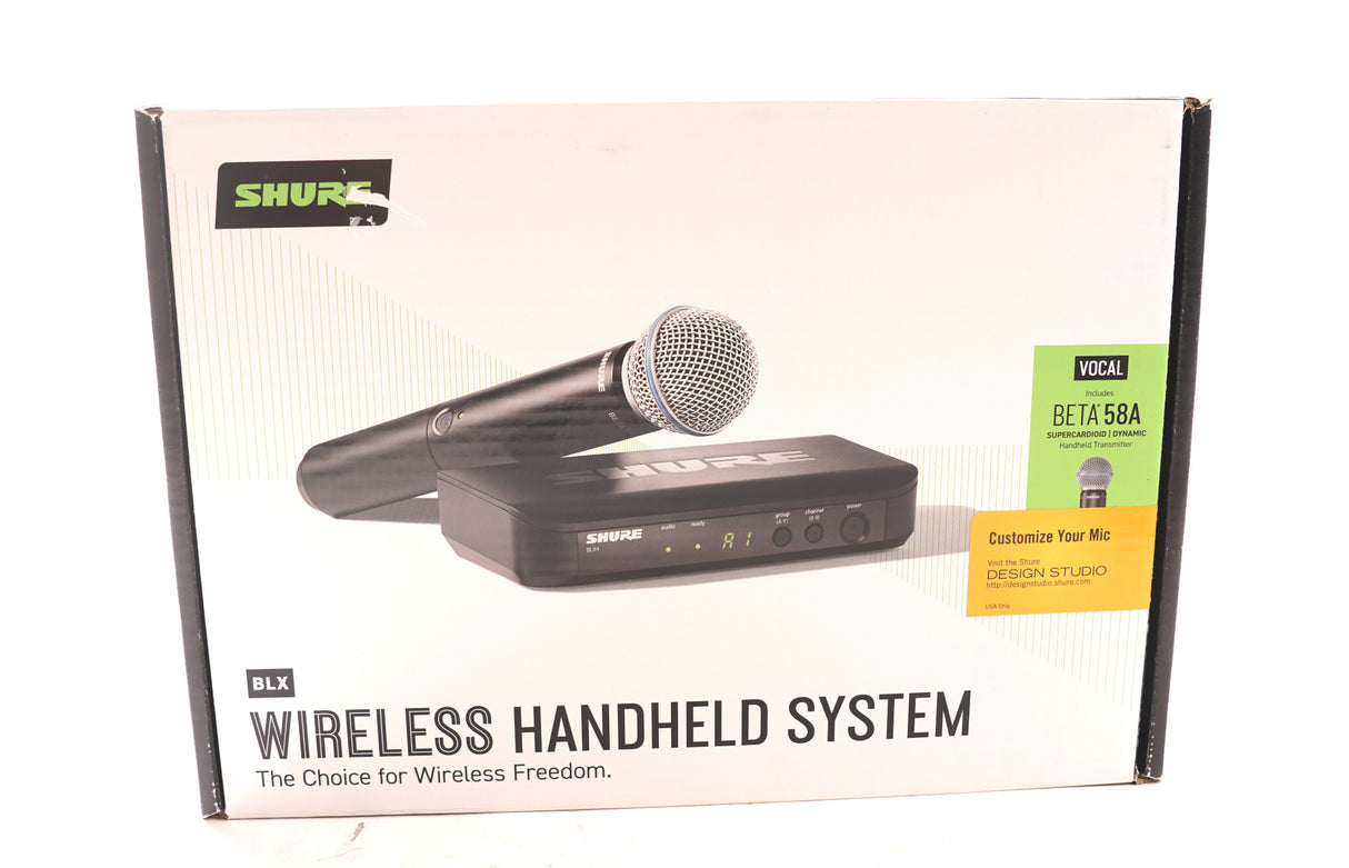Shure BLX24/B58 10 mW Wireless Handheld Microphone System with H9 Band (Used)