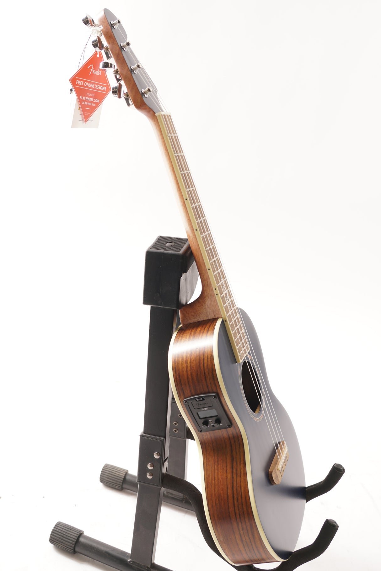 Fender Dhani Harrison Signature 4-String Ukulele (Sapphire Blue Transparent) (Used)
