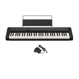 Casio Casiotone CT-S1 61-Key Touch Response Portable Keyboard (Black) with Accs