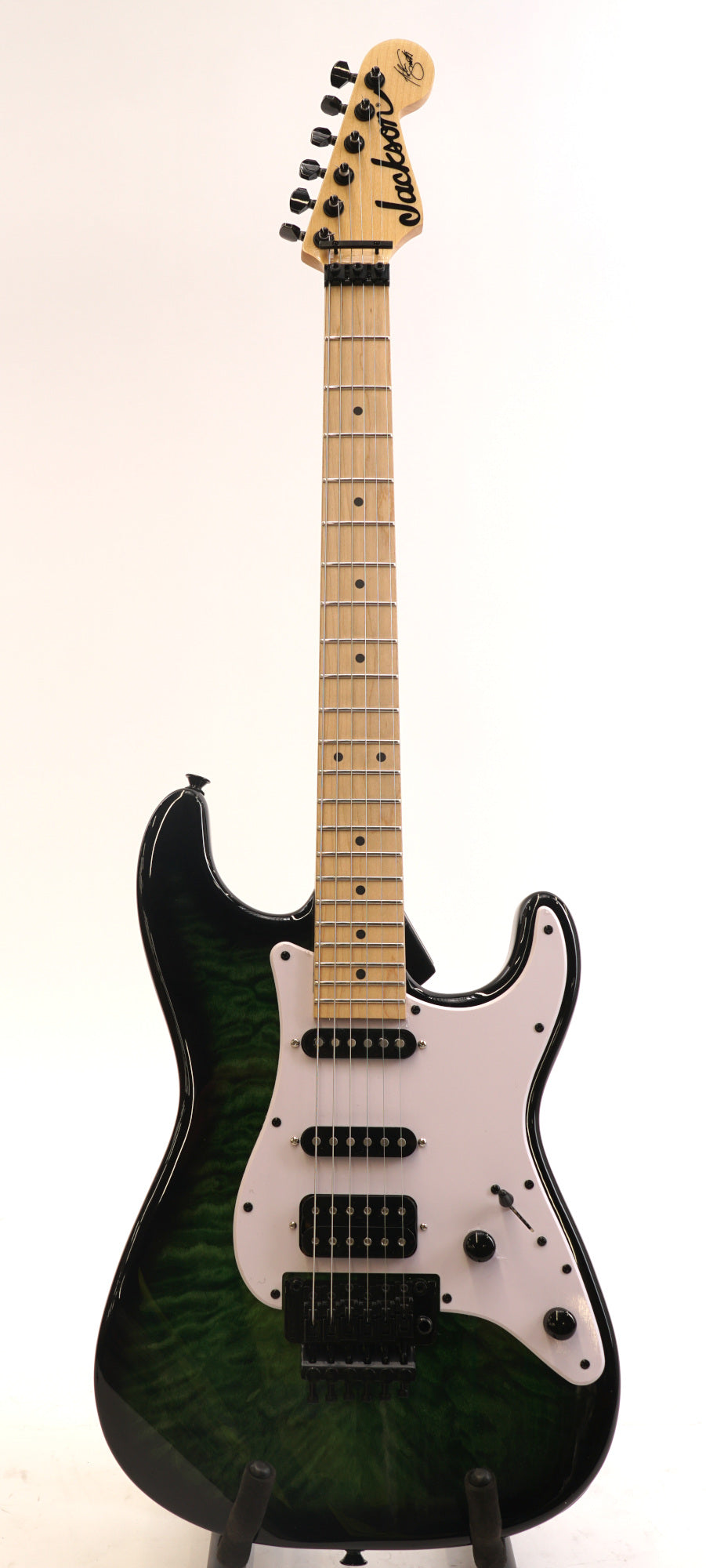 Jackson X Series Signature Adrian Smith SDXQM Electric Guitar Transparent Green (Used)