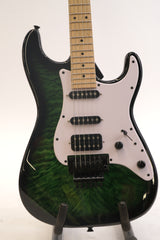 Jackson X Series Signature Adrian Smith SDXQM Electric Guitar Transparent Green (Used)