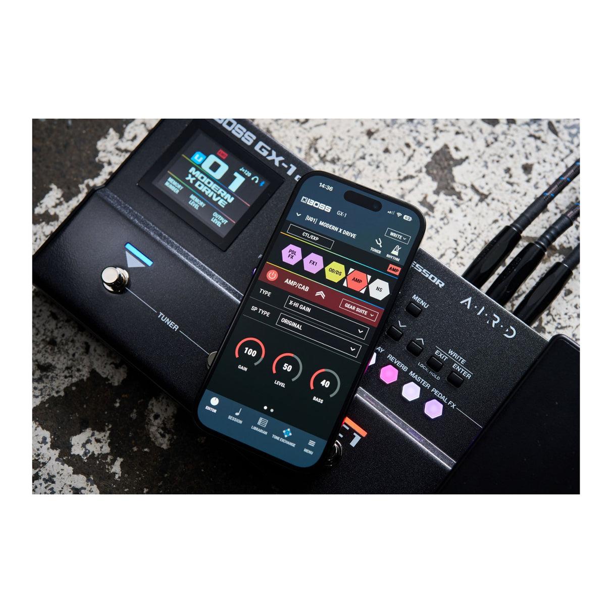 BOSS GX-1 Portable Guitar Effects Processor - 140+ Effects, 23 Amp Types