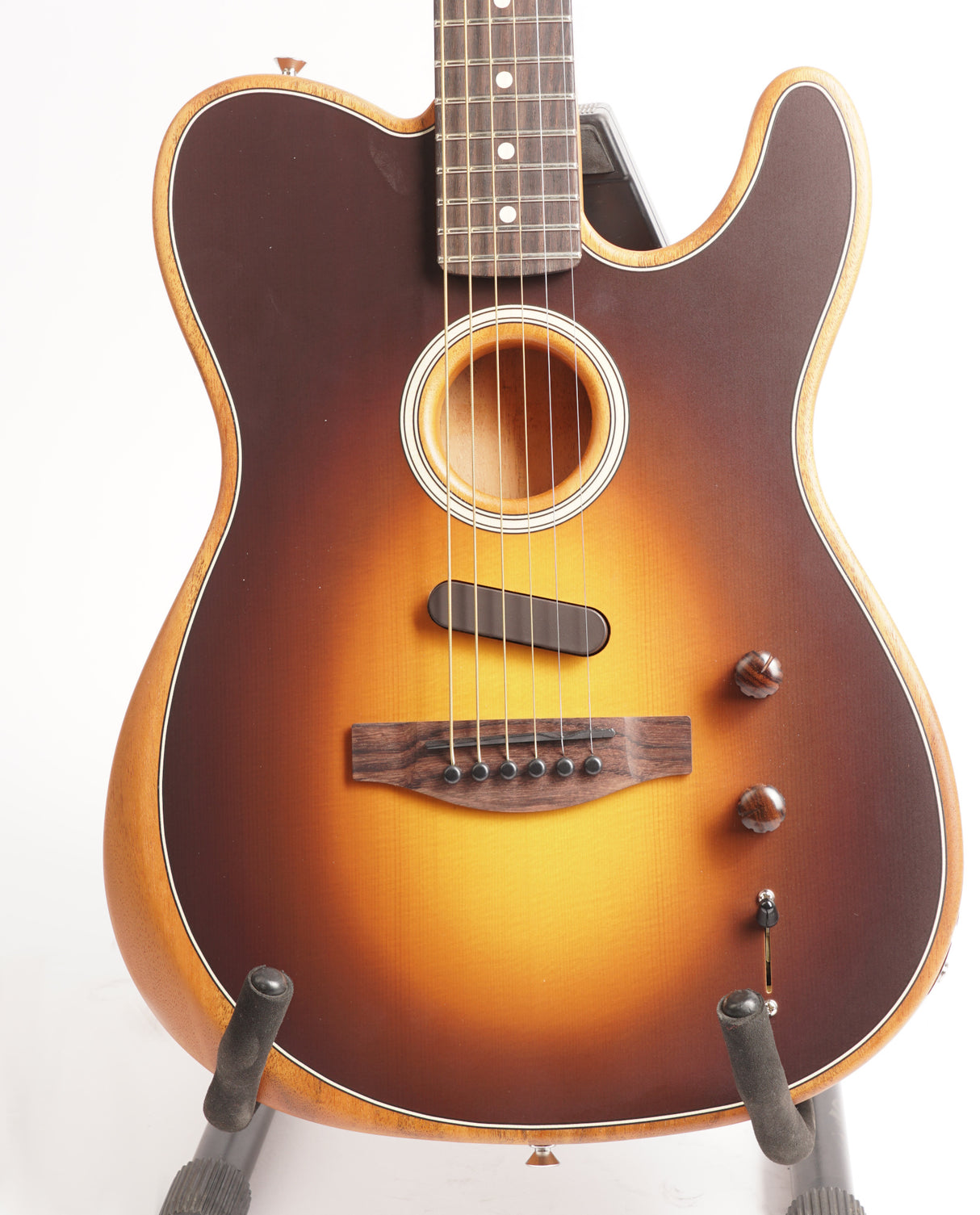 Fender Acoustasonic Player Telecaster 6-String Acoustic Guitar (Shadow Burst) (Used)