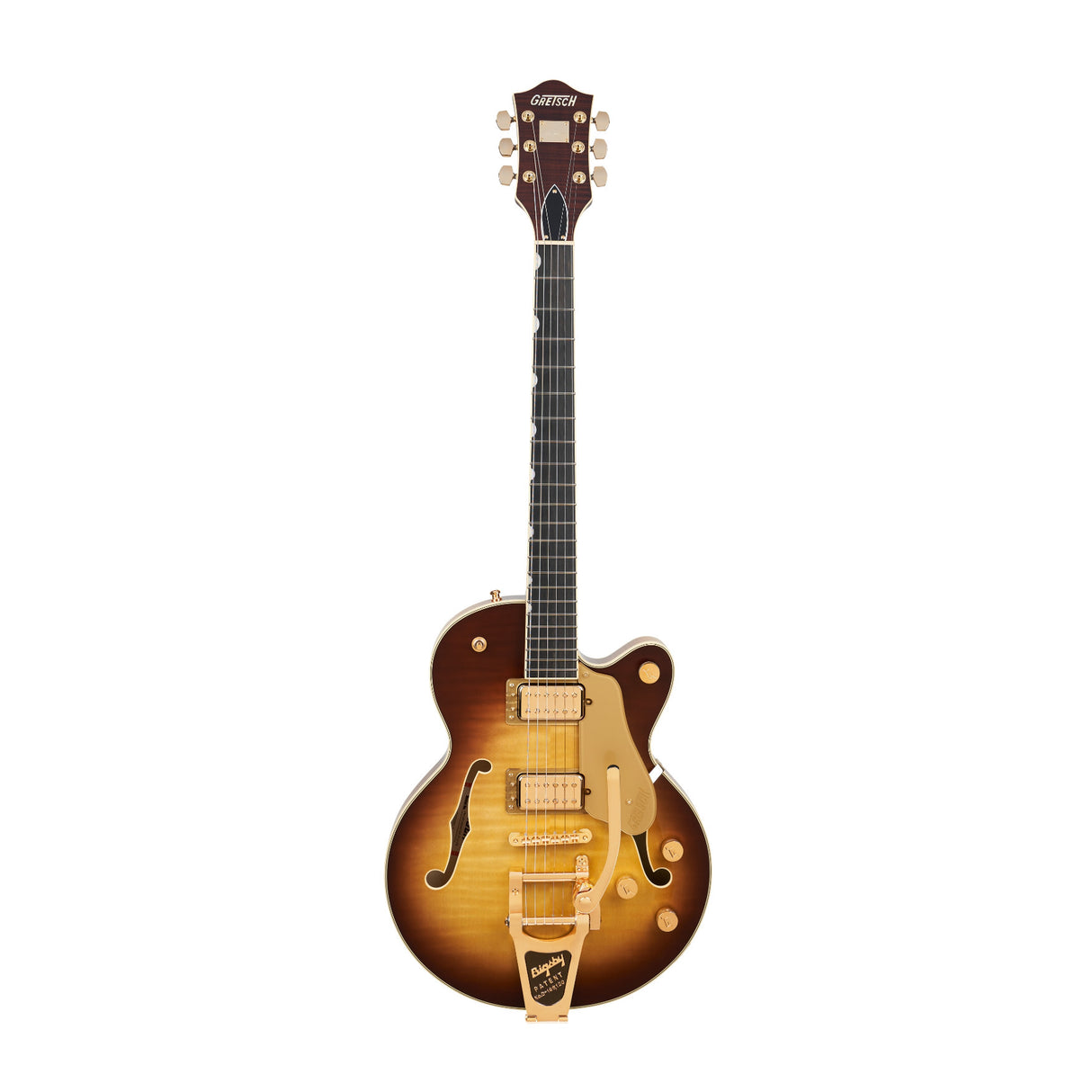 Gretsch Broadkaster Jr. LX Figured Center Block Electric Guitar (Caramel Dawn)