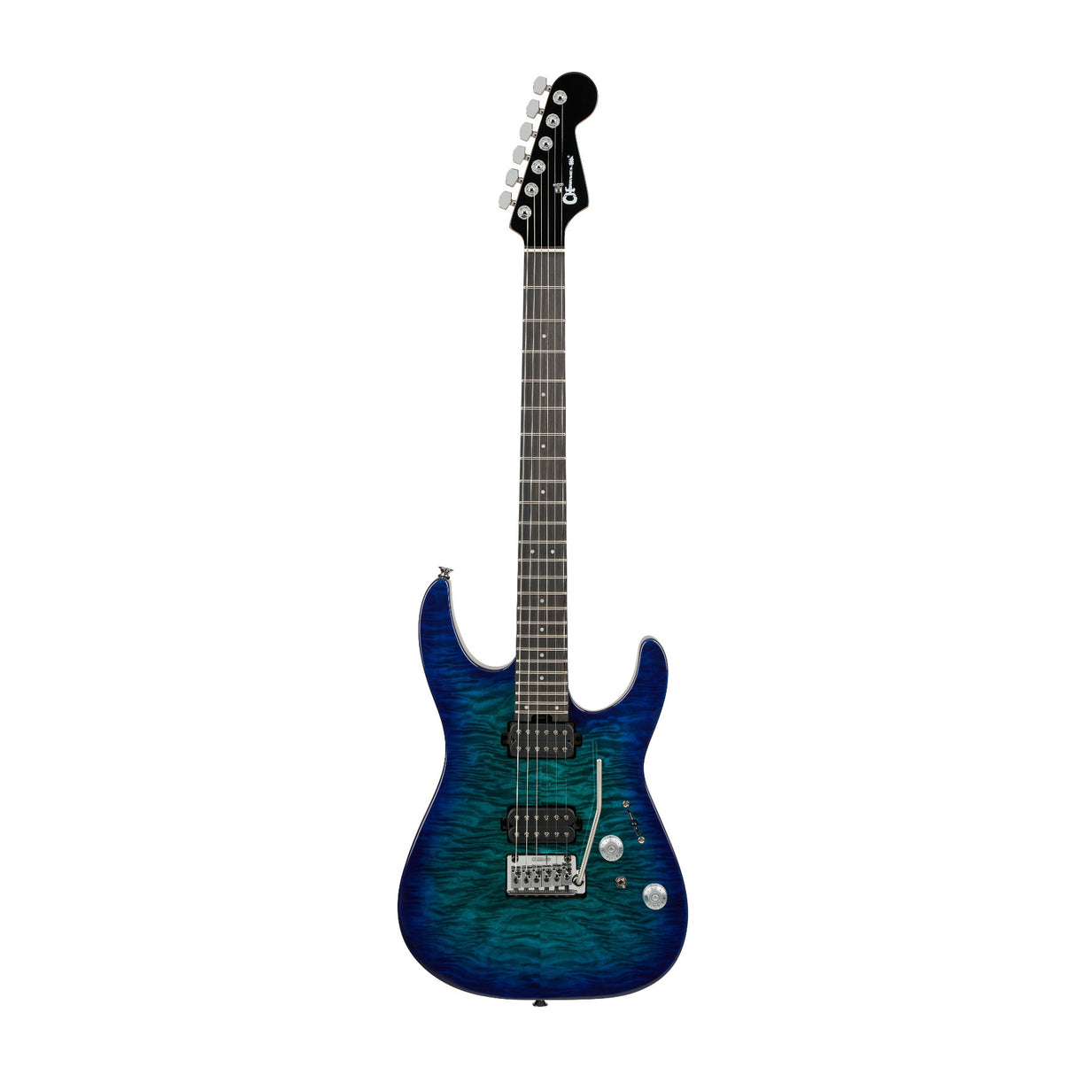 Charvel Pro-Mod Plus DK24 HH 2PT EB QM 6-String Electric Guitar (Chlorine Burst)