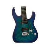 Charvel Pro-Mod Plus DK24 HH 2PT EB QM 6-String Electric Guitar (Chlorine Burst)