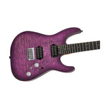 Charvel Pro-Mod Plus DK24 HH HT EB QM Electric Guitar (Violet Radiance)