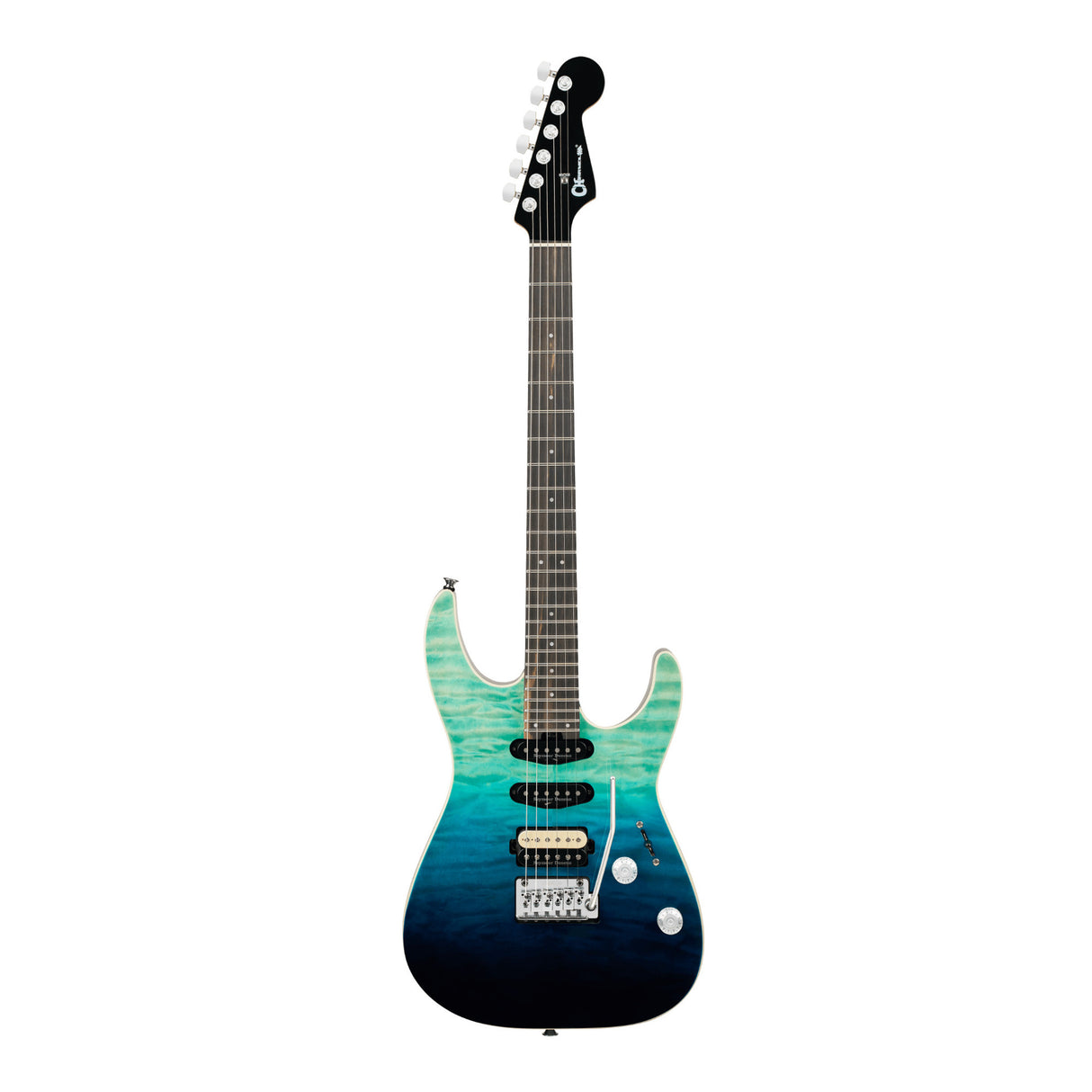 Charvel Pro-Mod Plus Dinky DK24 HSS 2PT EB QM (Blue Curaao)