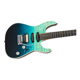 Charvel Pro-Mod Plus Dinky DK24 HSS 2PT EB QM (Blue Curaao)