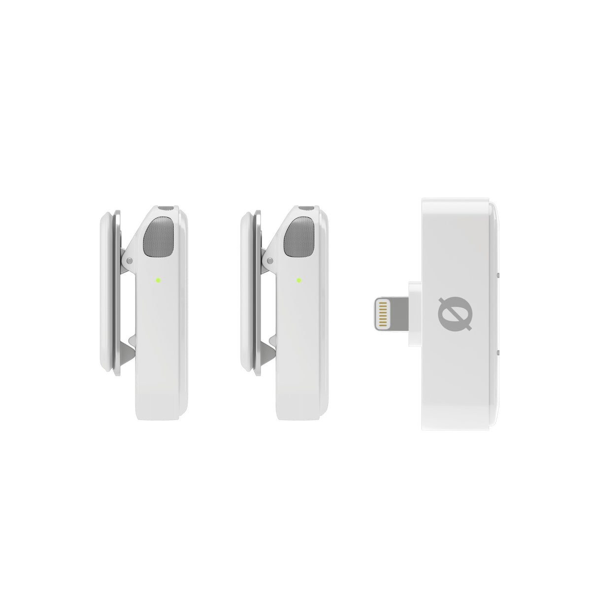 RDE Wireless Micro 2-Person Ultracompact Lightning Connector Wireless Microphone System (White)