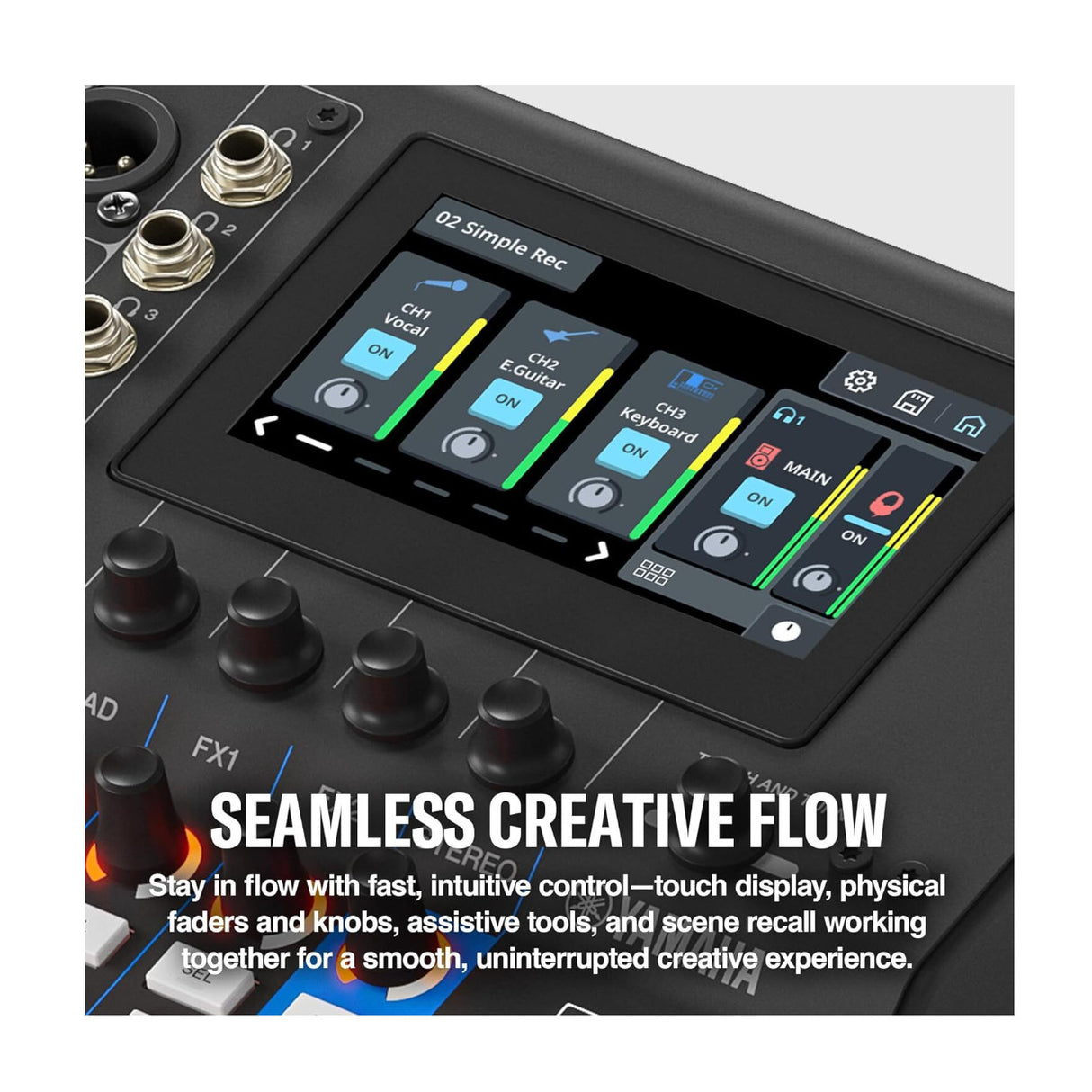 Yamaha MGX12 18ch Digital Mixing Console Dual USB-C Audio Interface (Black)
