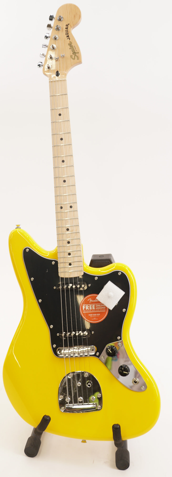 Squier FSR Affinity Jaguar Electric Guitar (Right Handed, Graffiti Yellow) (Used)
