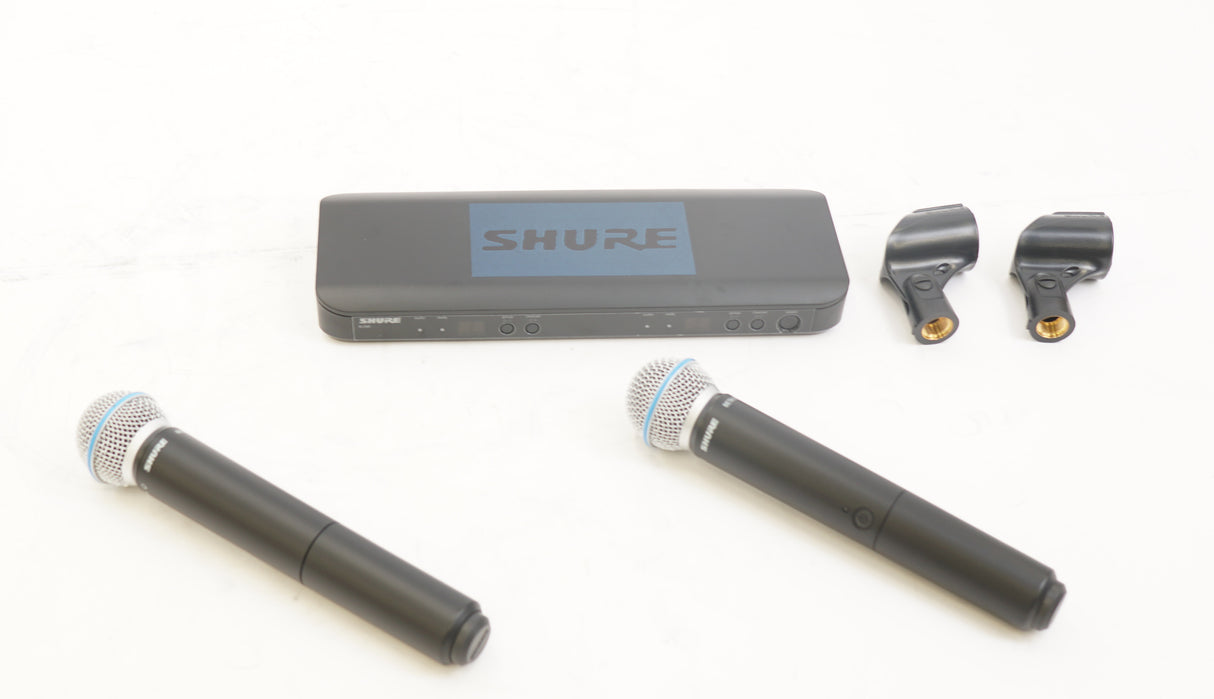 Shure BLX288/B58 Precision-Engineered Wireless Handheld Microphone System with H9 Frequency Band (Used)