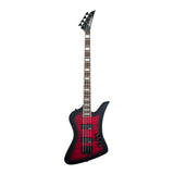 Jackson JS Series Kelly Bird JS3Q 4-String Bass Guitar (Transparent Red Burst)
