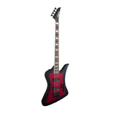 Jackson JS Series Kelly Bird JS3Q 4-String Bass Guitar (Transparent Red Burst)