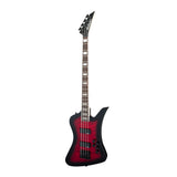 Jackson JS Series Kelly Bird JS3Q 4-String Bass Guitar (Transparent Red Burst)