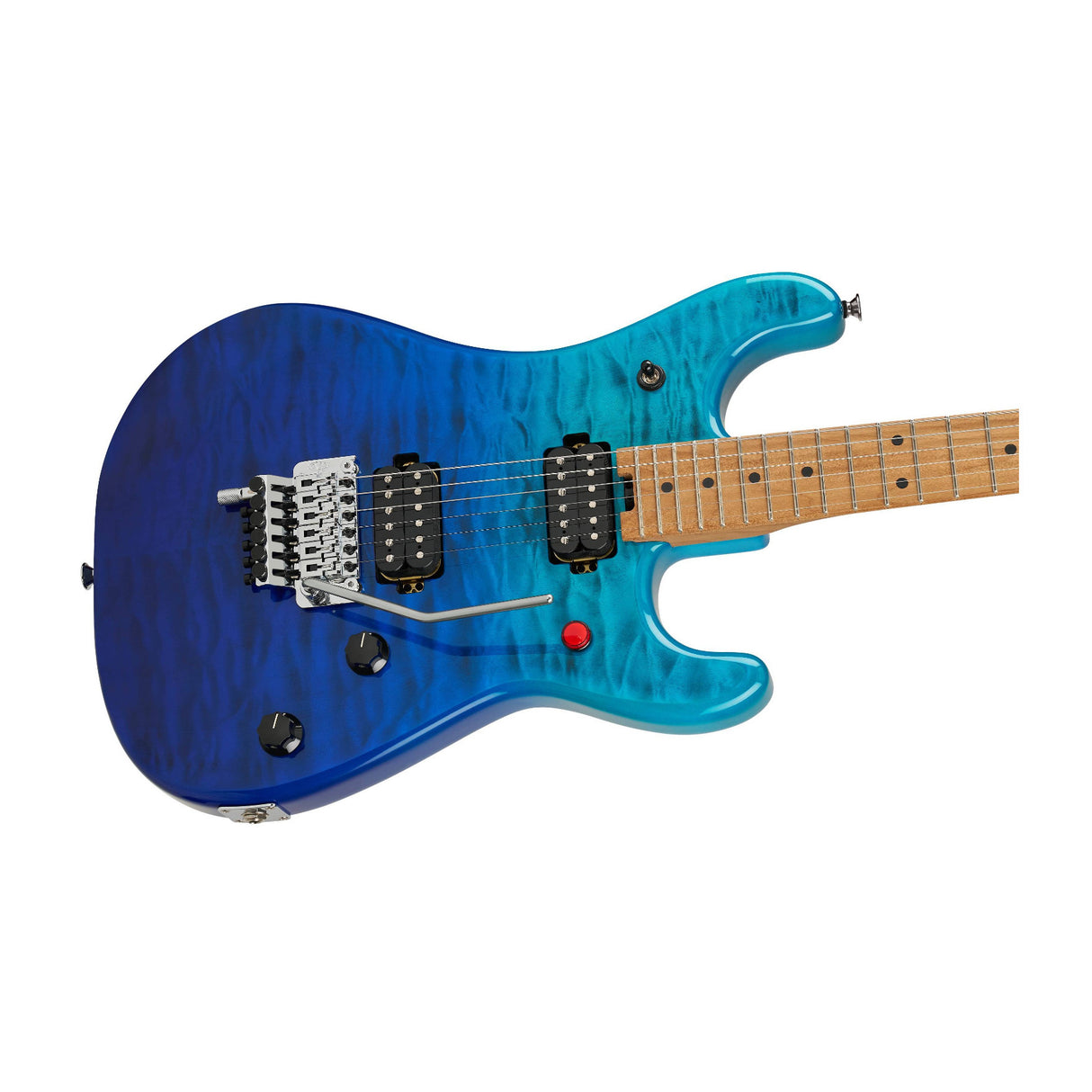 EVH 5150 Series Deluxe QM 6-String Baked Maple Electric Guitar (Pacific Drift)