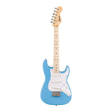 Squier Mini Stratocaster, Maple Fingerboard, White Pickguard (California Blue)
