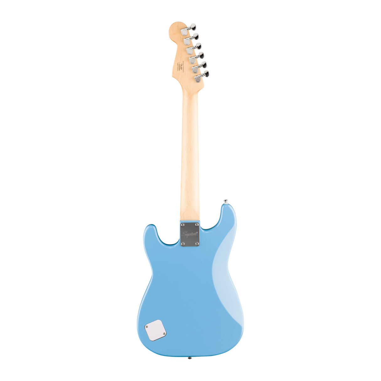Squier Mini Stratocaster, Maple Fingerboard, White Pickguard (California Blue)