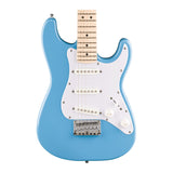 Squier Mini Stratocaster, Maple Fingerboard, White Pickguard (California Blue)